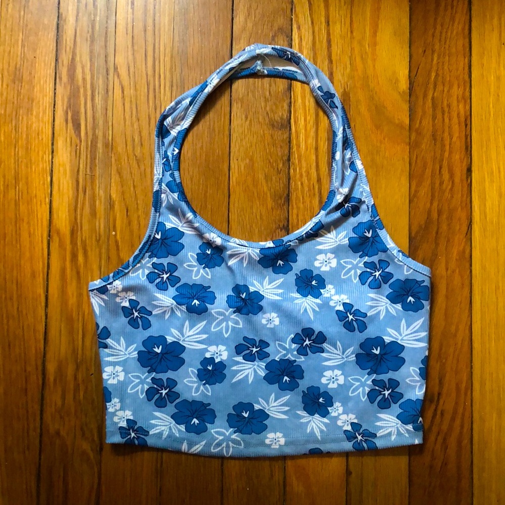 a crop top hawaiian summer shirt
